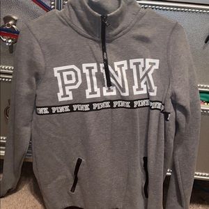 A grey jacket from pink